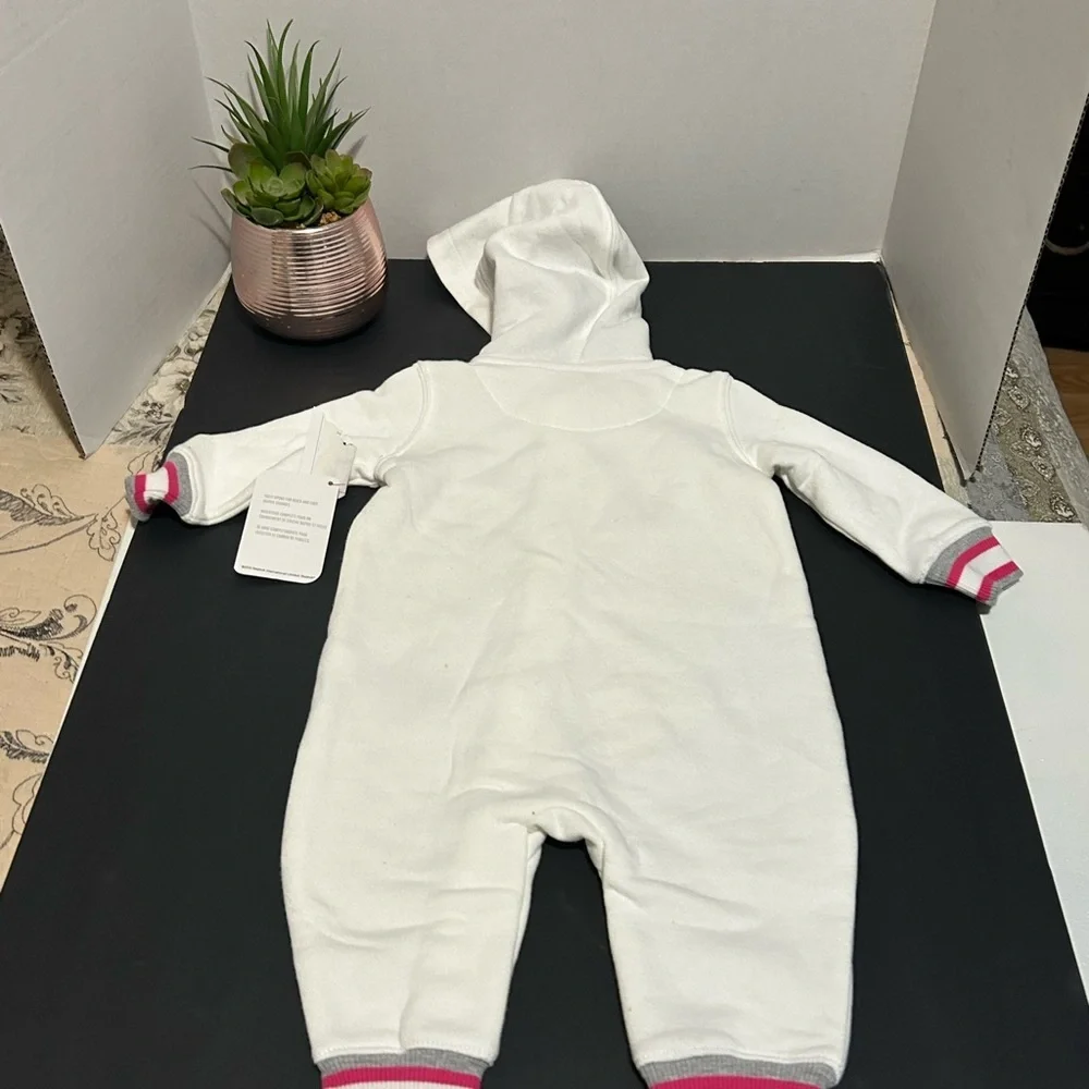 Reebok Kids One Piece in White and Pink